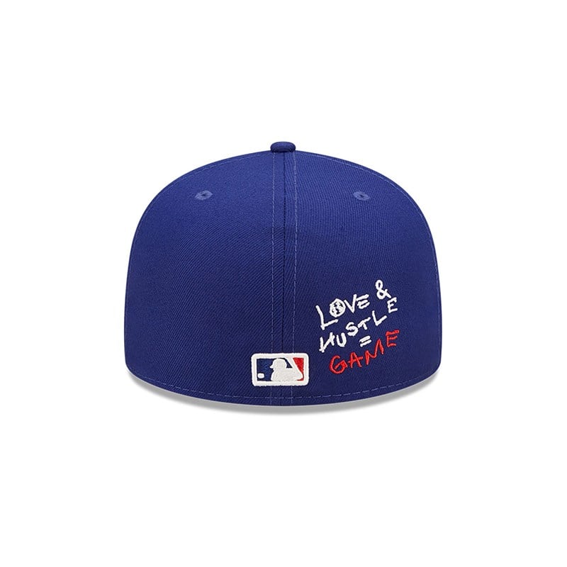 LA Dodgers MLB Team Heart Blue 59FIFTY Fitted Cap